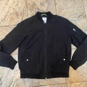 ONLY & SONS Classic Black Bomber Jacket Men’s Size Large